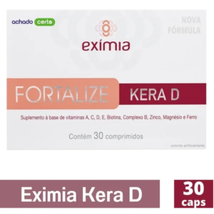Exímia Fortalize Kera D Cabelos E Unhas Com 30 Comprimidos